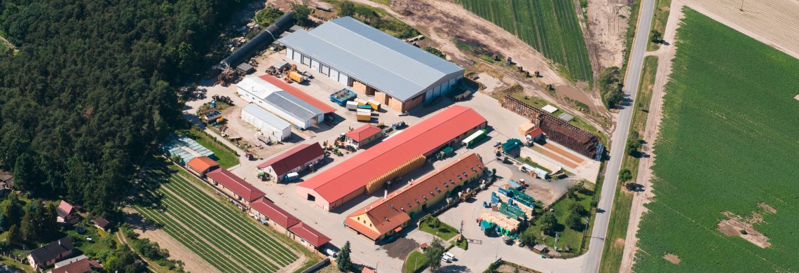 Aerial view of campus